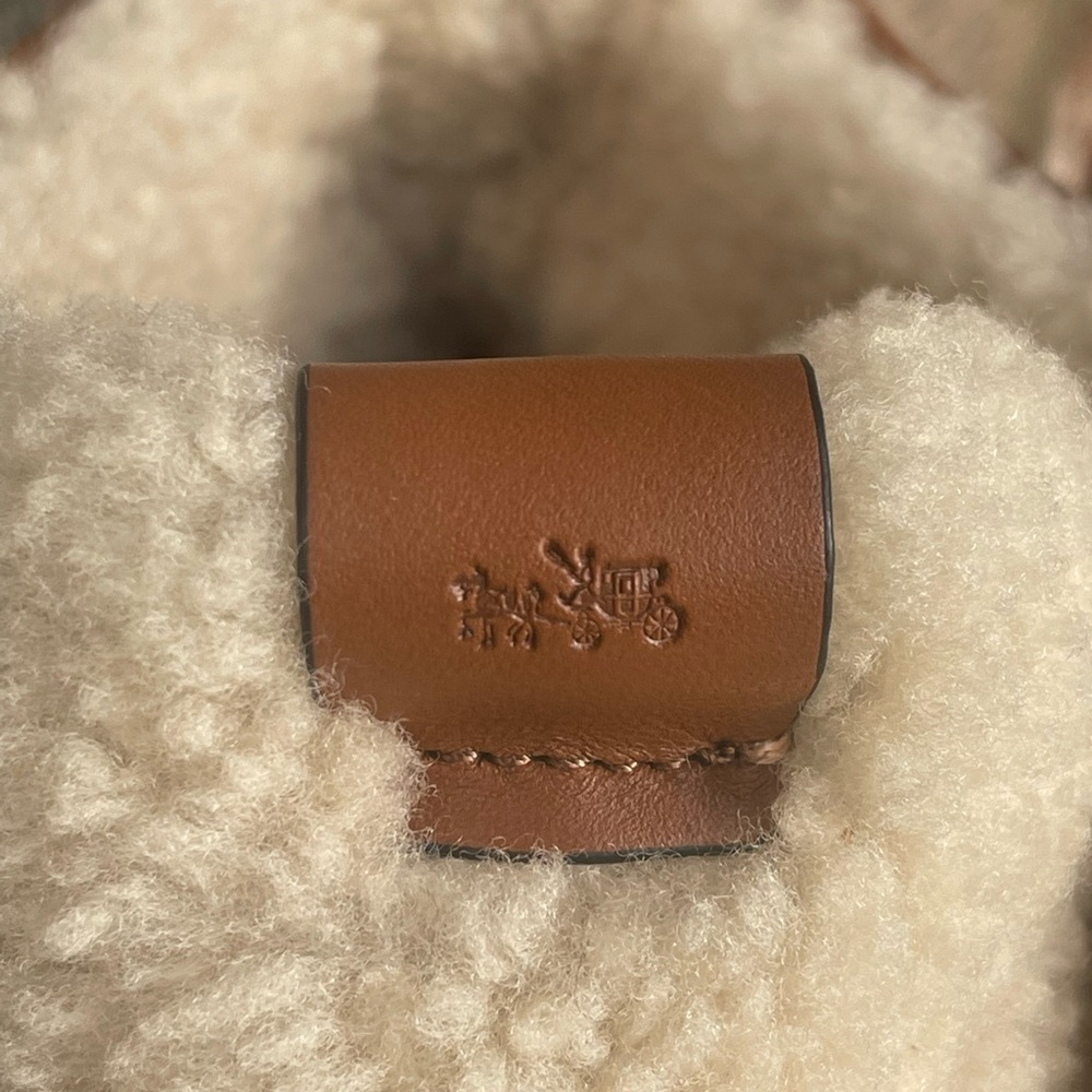Coach Urban Hiker Suede Shearling Boots Size 10 - Picture 12 of 15